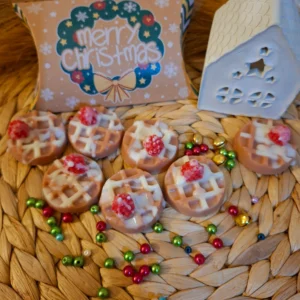 Wax Melts Gofres Dulce Navidad Caramelo Raspberry y Vainilla